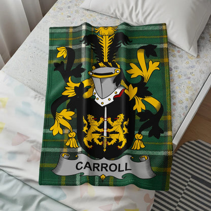 Carroll Family Crest Plaid Blanket unique product