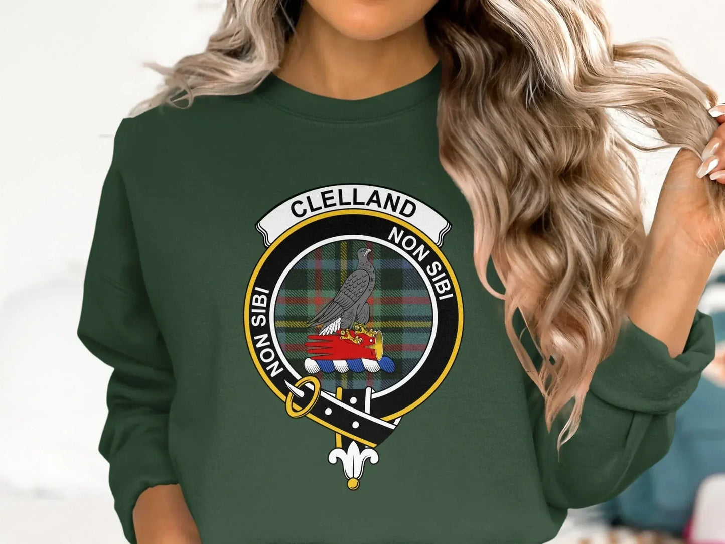Clan Clelland Non Sibi Crest Sweatshirt product type