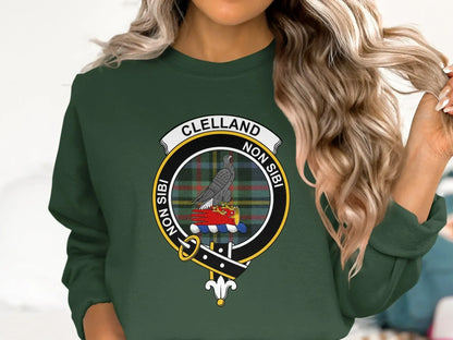 Clan Clelland Non Sibi Crest Sweatshirt product type