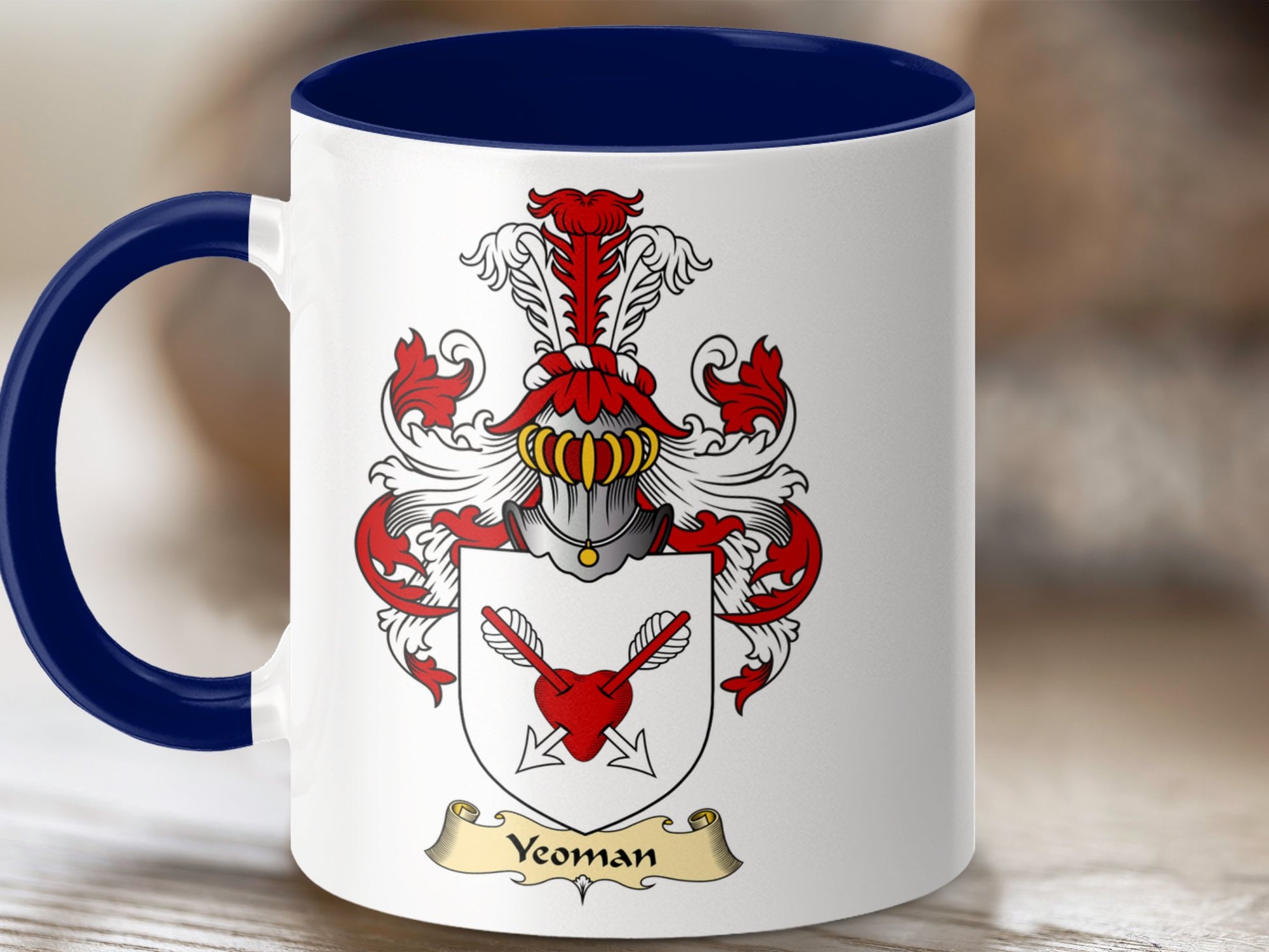 Clan Yeoman Unique Authentic Scottish Coat of Arms Mug - Living Stone Gifts