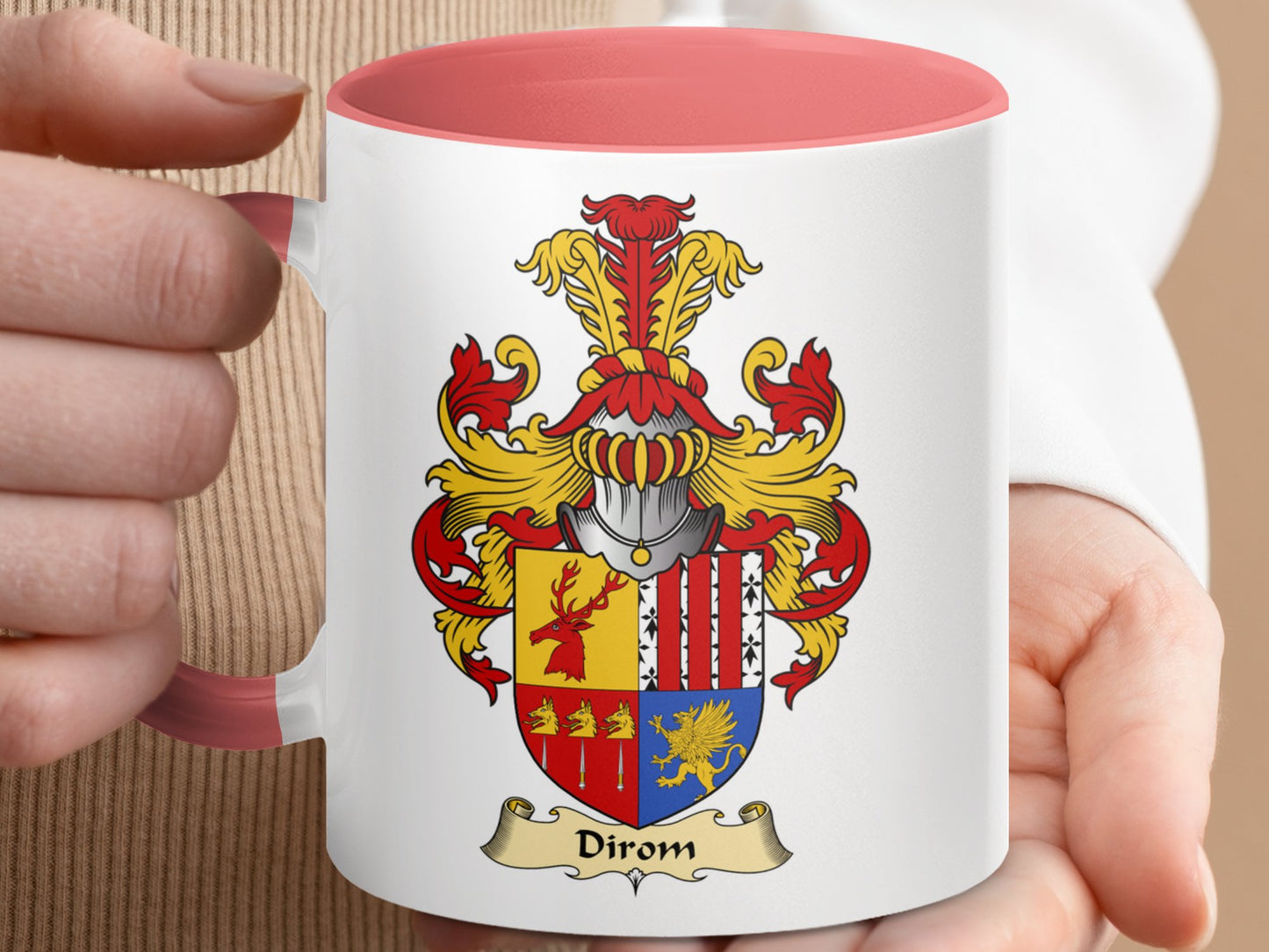 Clan Diron Scottish coat of arms coffee Mug - Living Stone Gifts