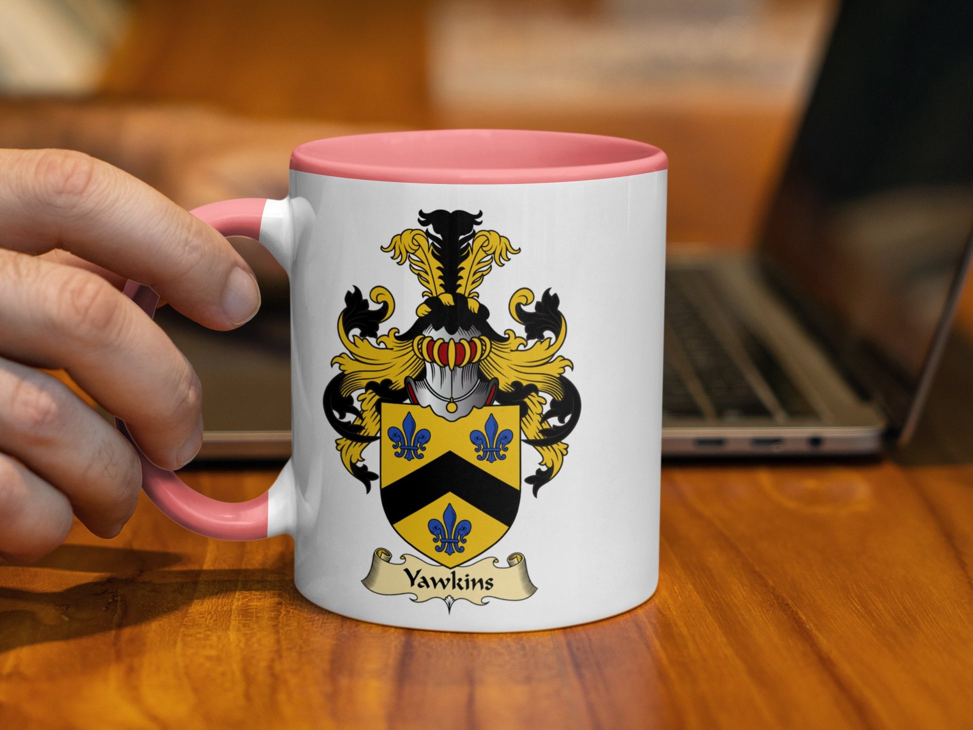 Clan Yawkins Scottish Coat of Arms Mug - Living Stone Gifts