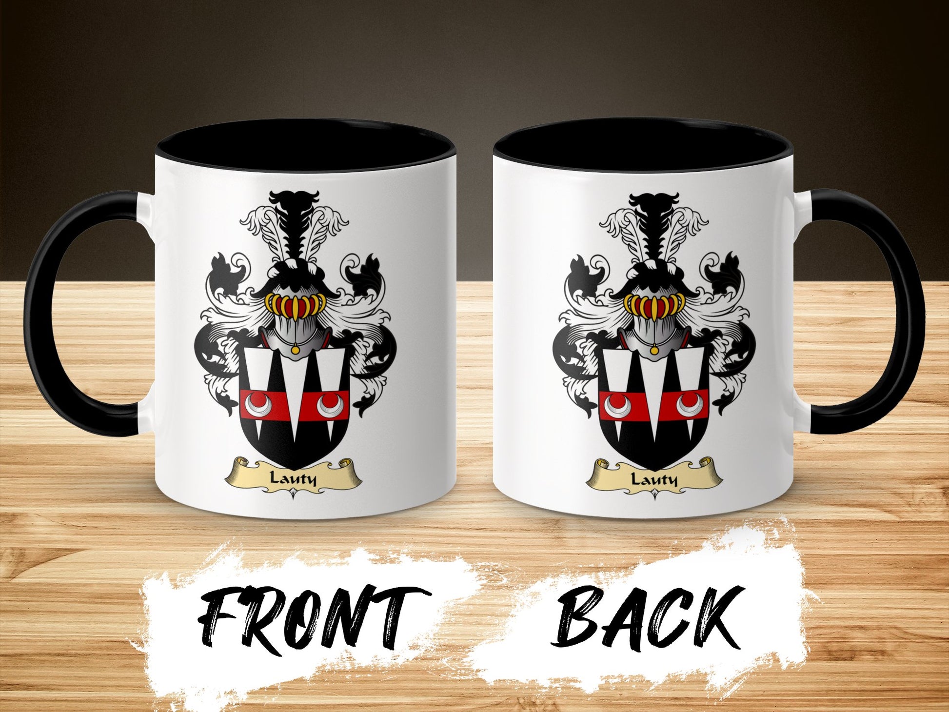 Clan Lawty Scottish Coat of Arms Accent Mug - Living Stone Gifts