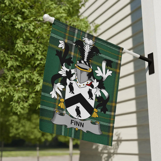 Family Crest Flag with Finn Heraldry Design product