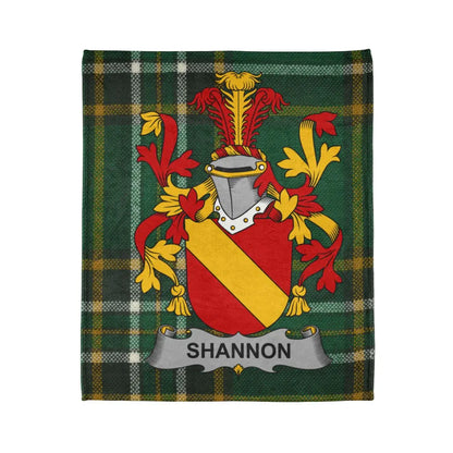Shannon Family Crest Plaid Design Blanket product type
