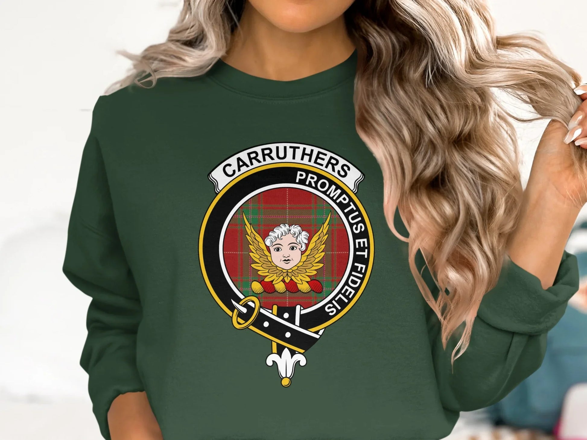 Carruthers Crest with Motto Family Clan Symbol product