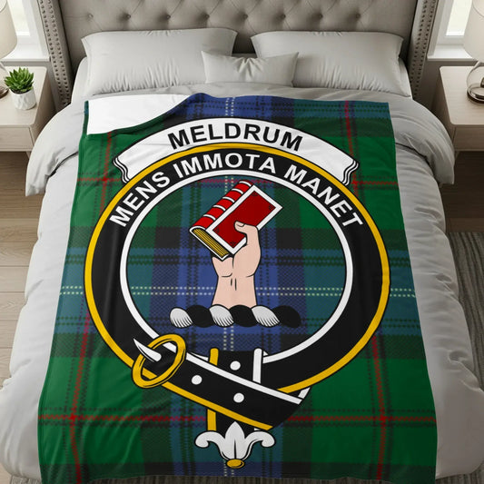 Meldrum Mens Immota Manet Tartan Bedding Blanket product