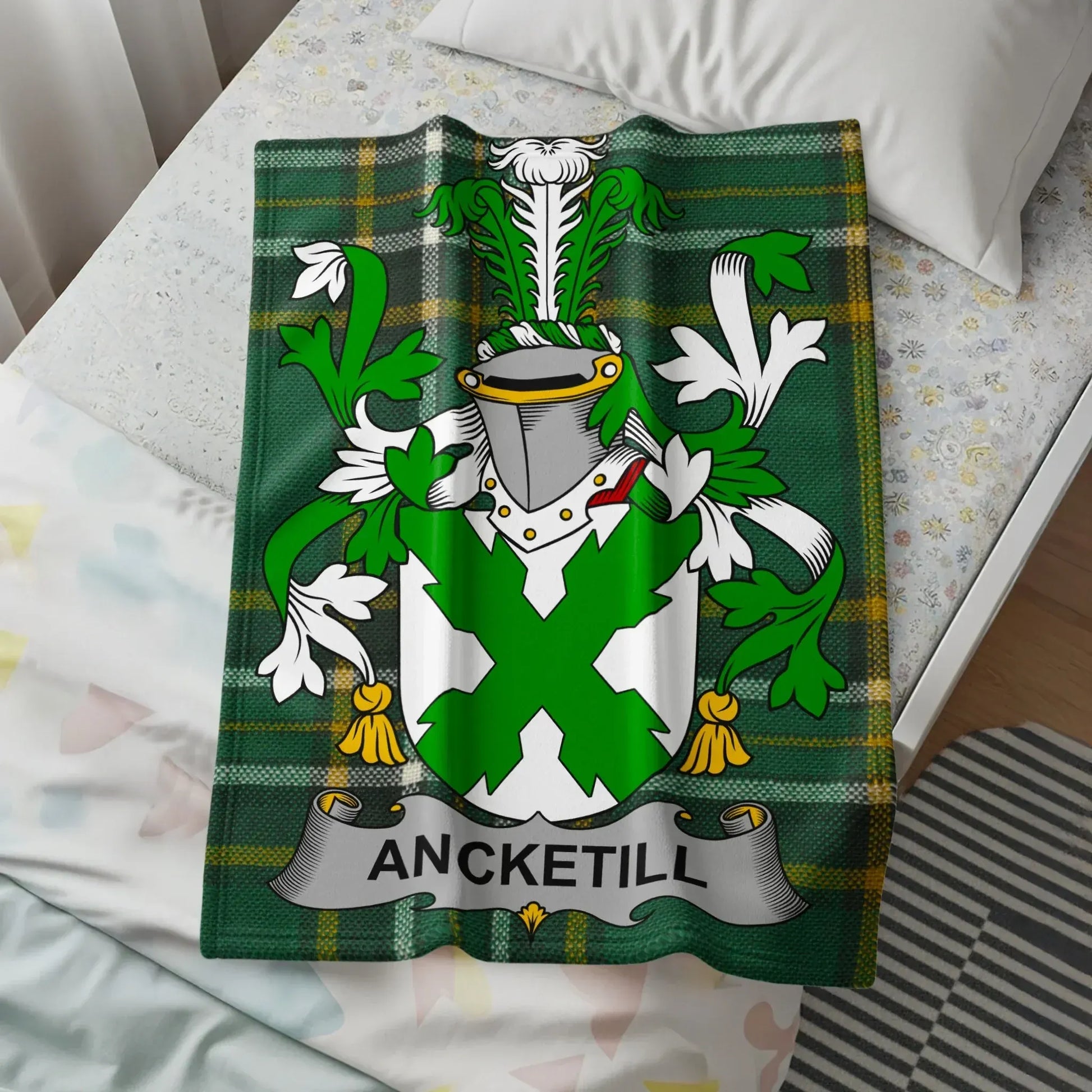 Family Crest with Ancketill Crest Blanket product