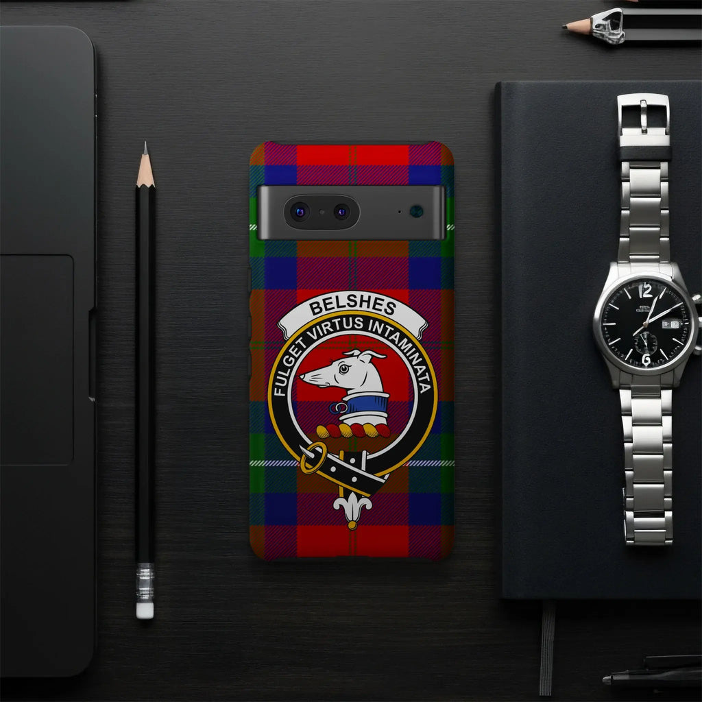 Belshe Clan Crest Tartan Design Phone Case Accessory