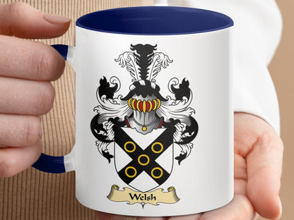 Clan Welsh Authentic Scottish Coat of Arms Mug - Living Stone Gifts