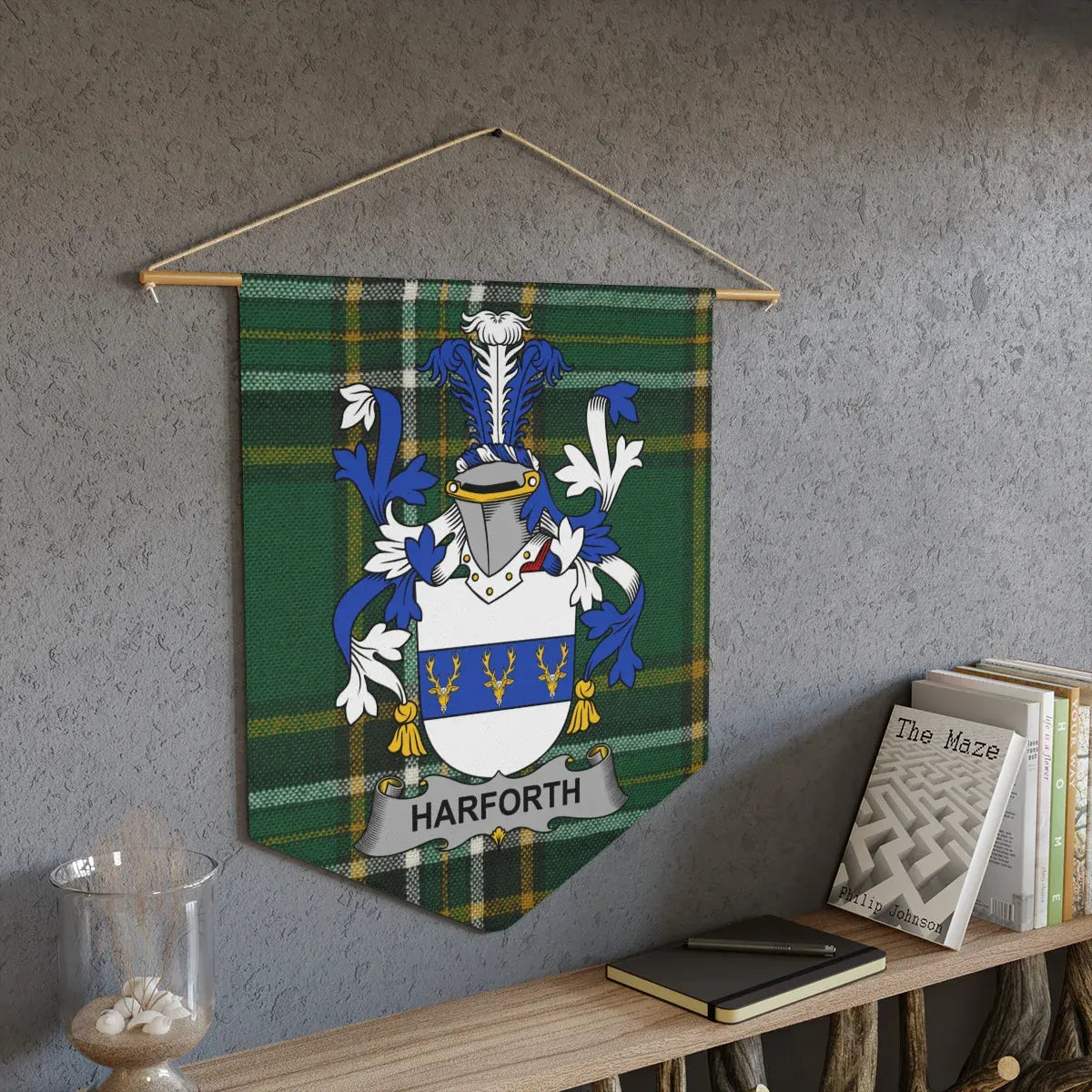 Harforth Family Crest Wall Hanging Banner product