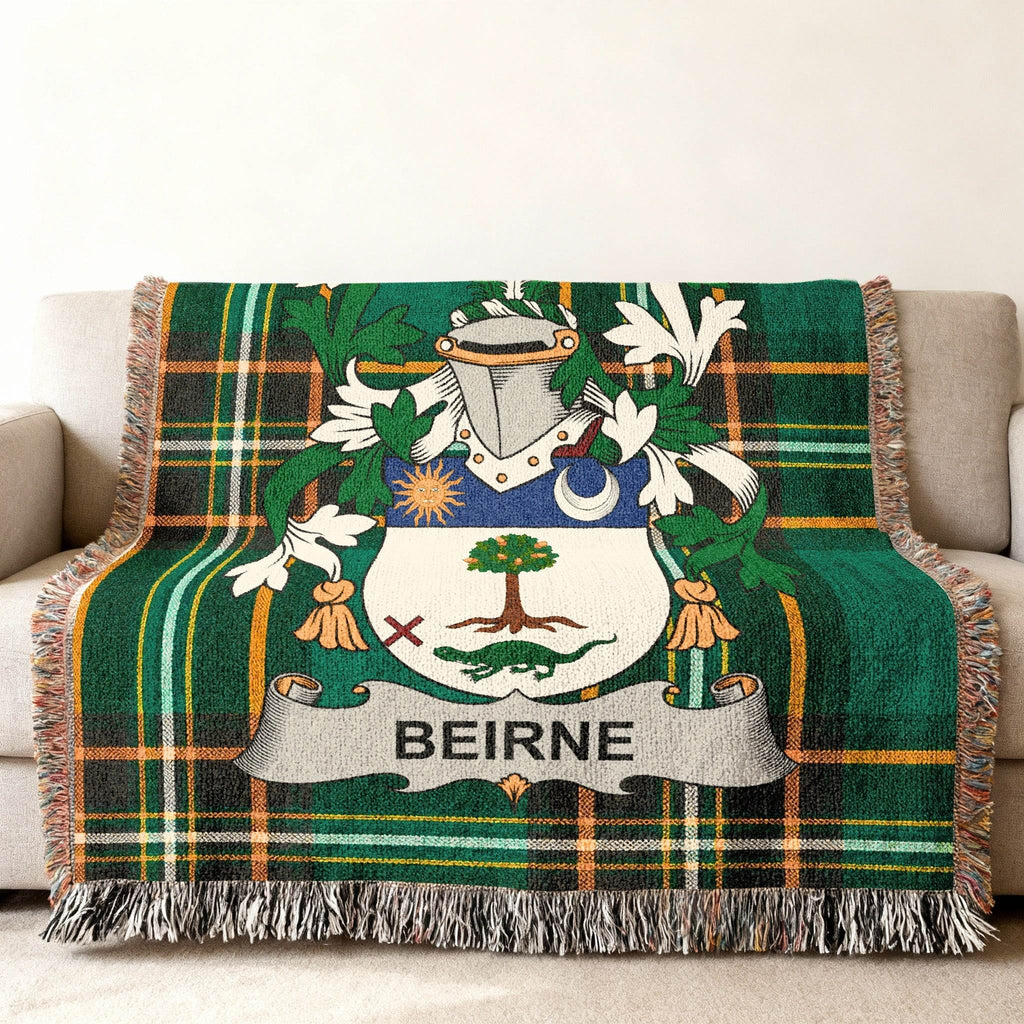 BEIRNE Tartan Plaid Crest Heraldry Green product type