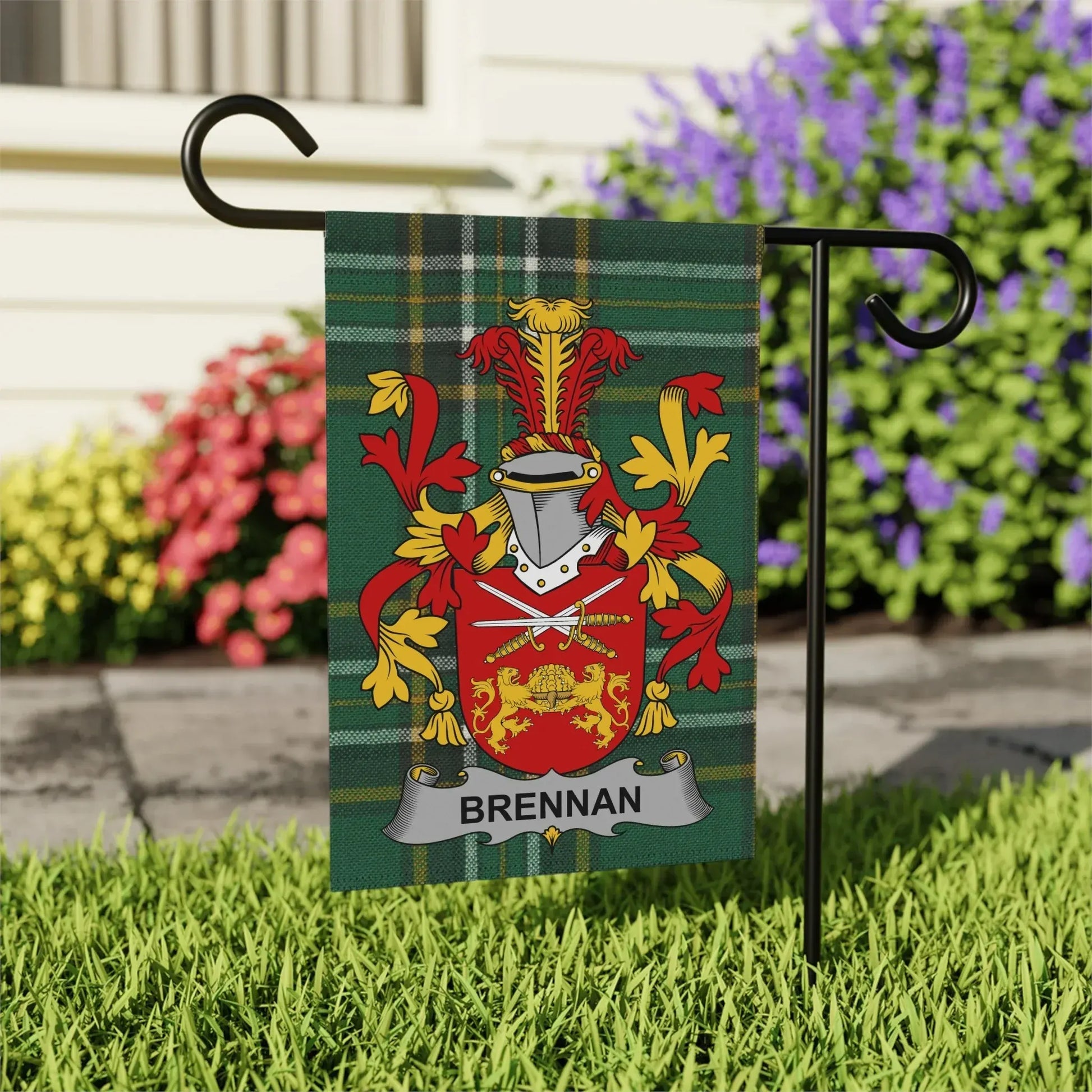 Brennan Family Crest Garden Flag Product