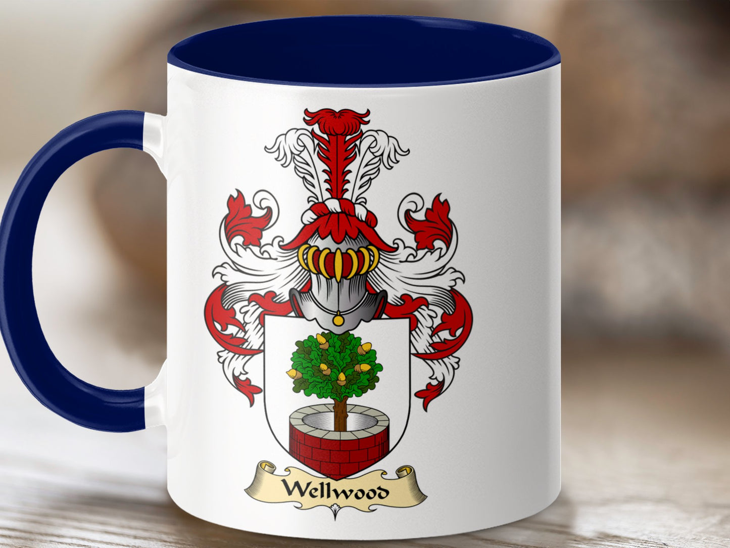 Clan Wellwood Scottish Coat of Arms Mug - Living Stone Gifts