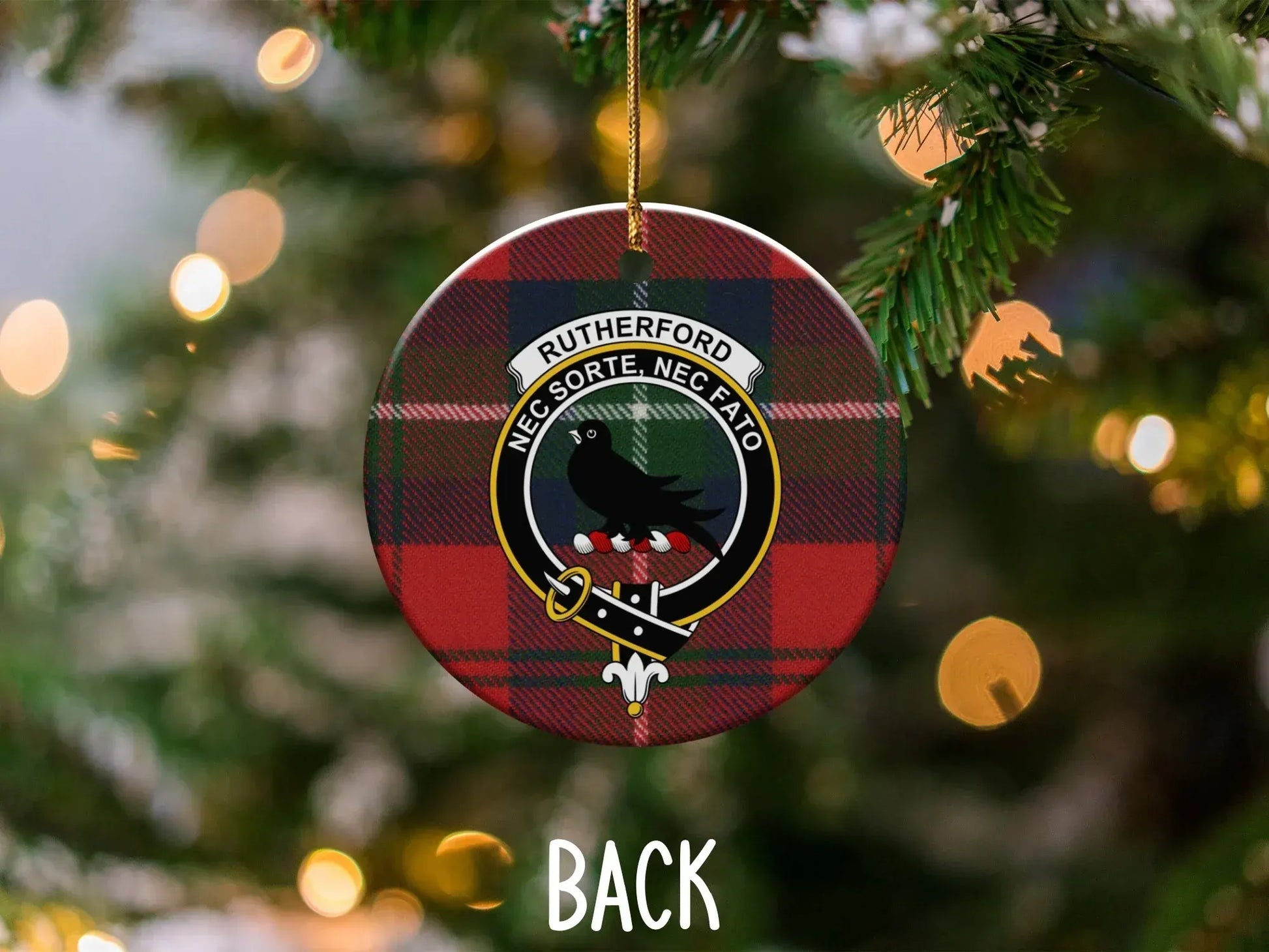 Rutherford Family Name Christmas Ornament product