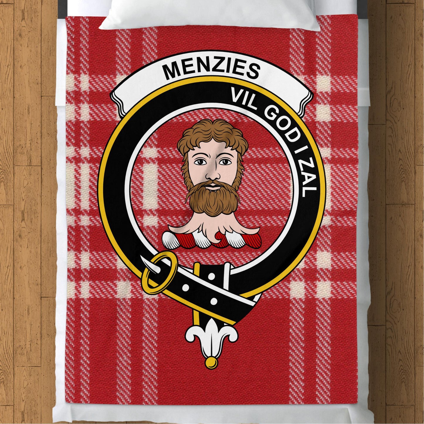 Scottish Clan Menzies Tartan Throw Blanket - Living Stone Gifts