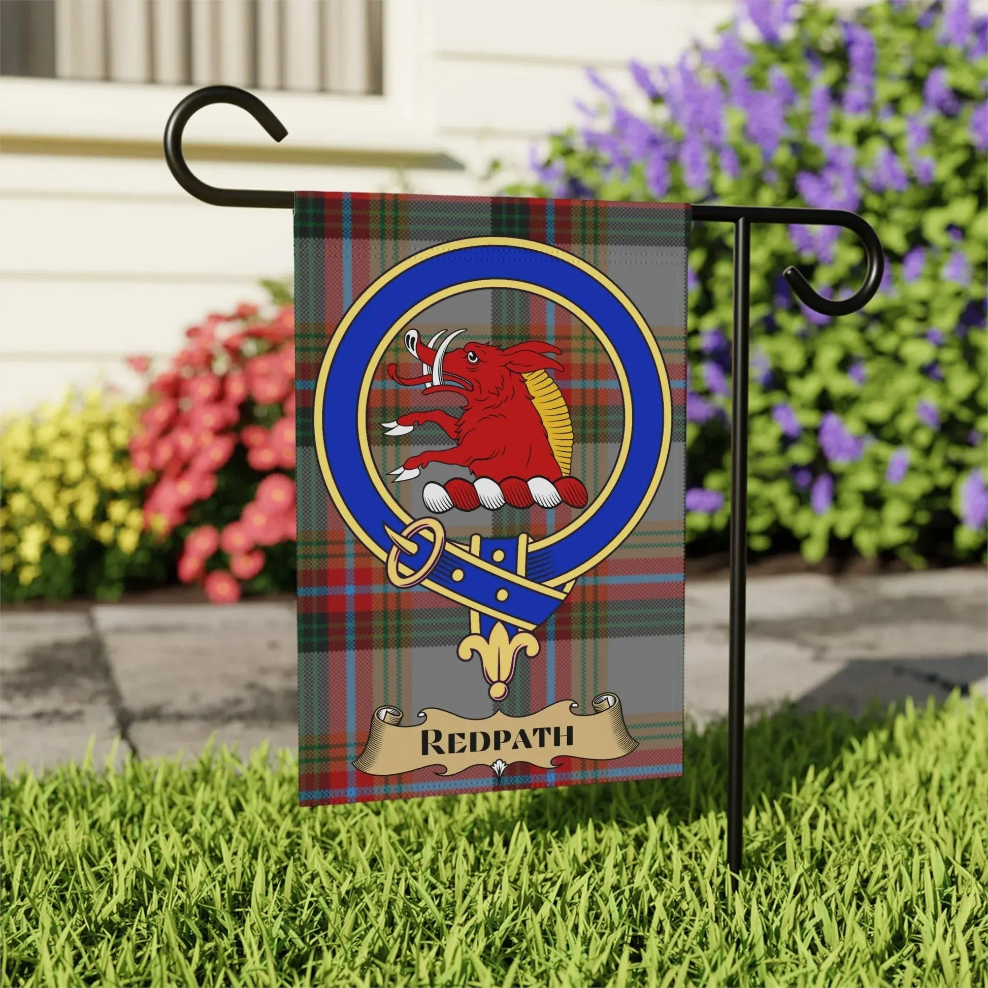 Redpath Family Crest Garden Flag product