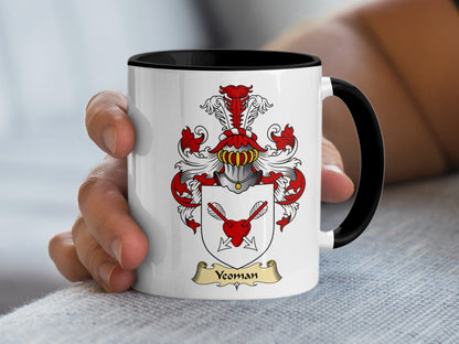 Clan Yeoman Unique Authentic Scottish Coat of Arms Mug - Living Stone Gifts