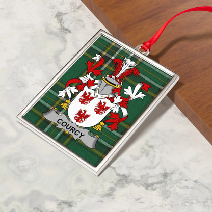 Family Crest De Courcy Rectangle Ornament product type