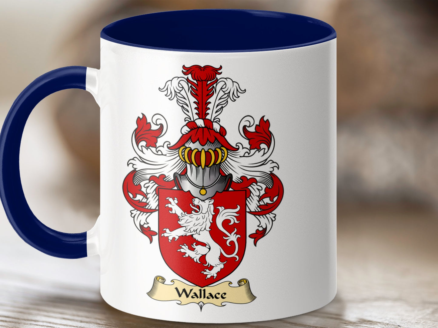 Wallace Scottish Coat of Arms Mug - Living Stone Gifts