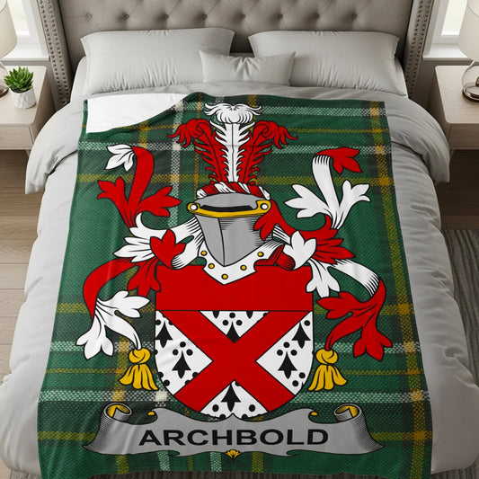 Archbold Family Crest Tartan Blanket product type