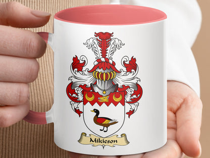 Mikieson Coat of Arms Clan Family Crest Accent Mug - Living Stone Gifts