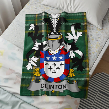 Noble Heritage Clinton Family Crest Blanket product