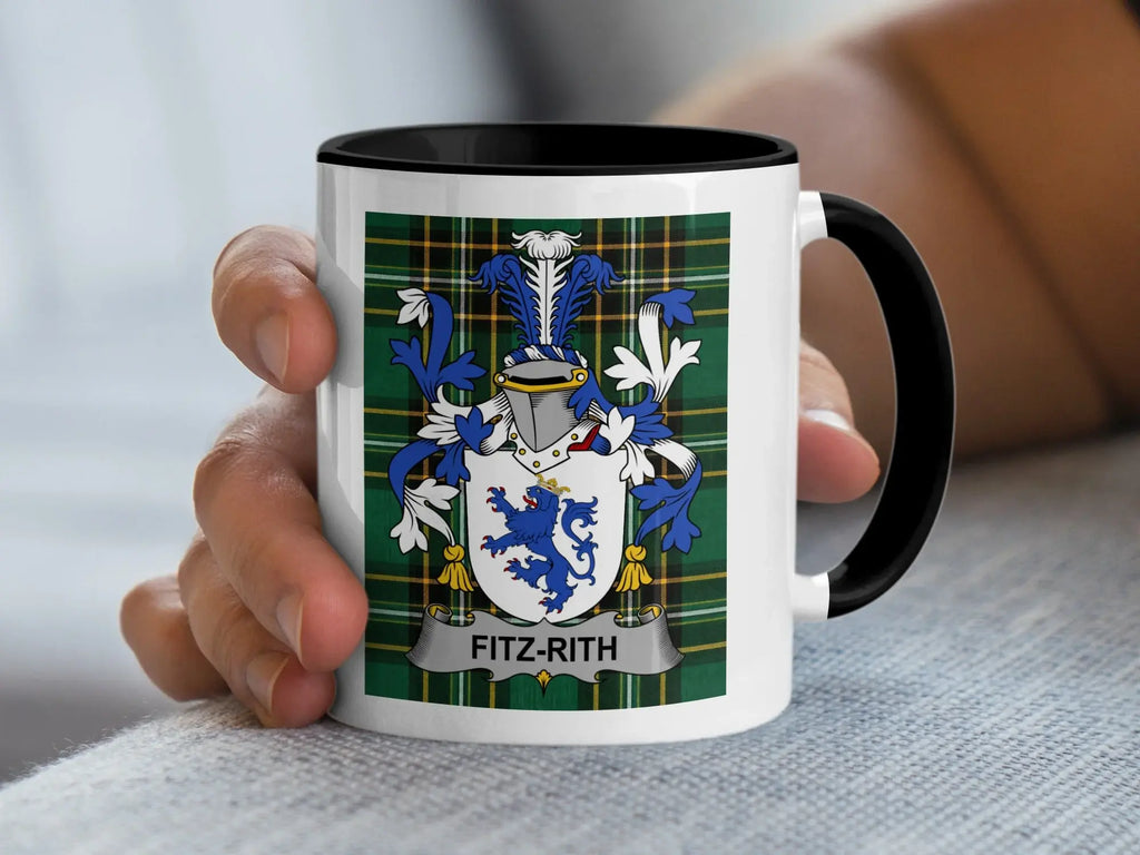 Fitz-Rith Irish National Tartan ceramic accent mug