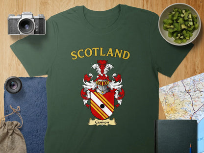 Scotland Cannon Coat of Arms T-Shirt Unique Scottish product