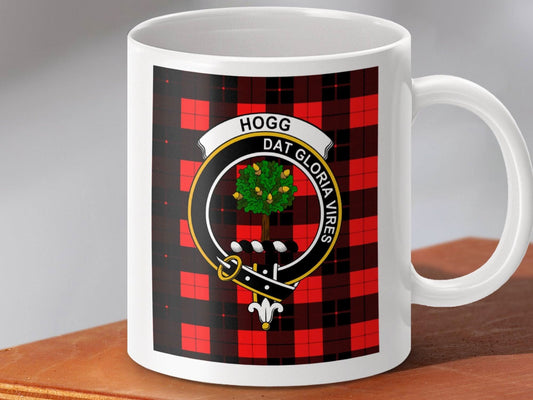 Clan Hogg Tartan Mug Family Crest Coffee Tea Cup product