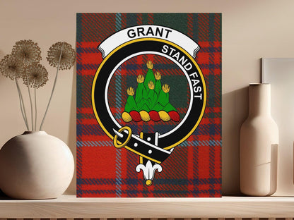 Grant Stand Fast on Red Tartan Plaid Wall Art product type