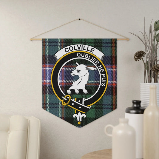 Colville Oublier Ne Puis Crest Tartan Wall Art product