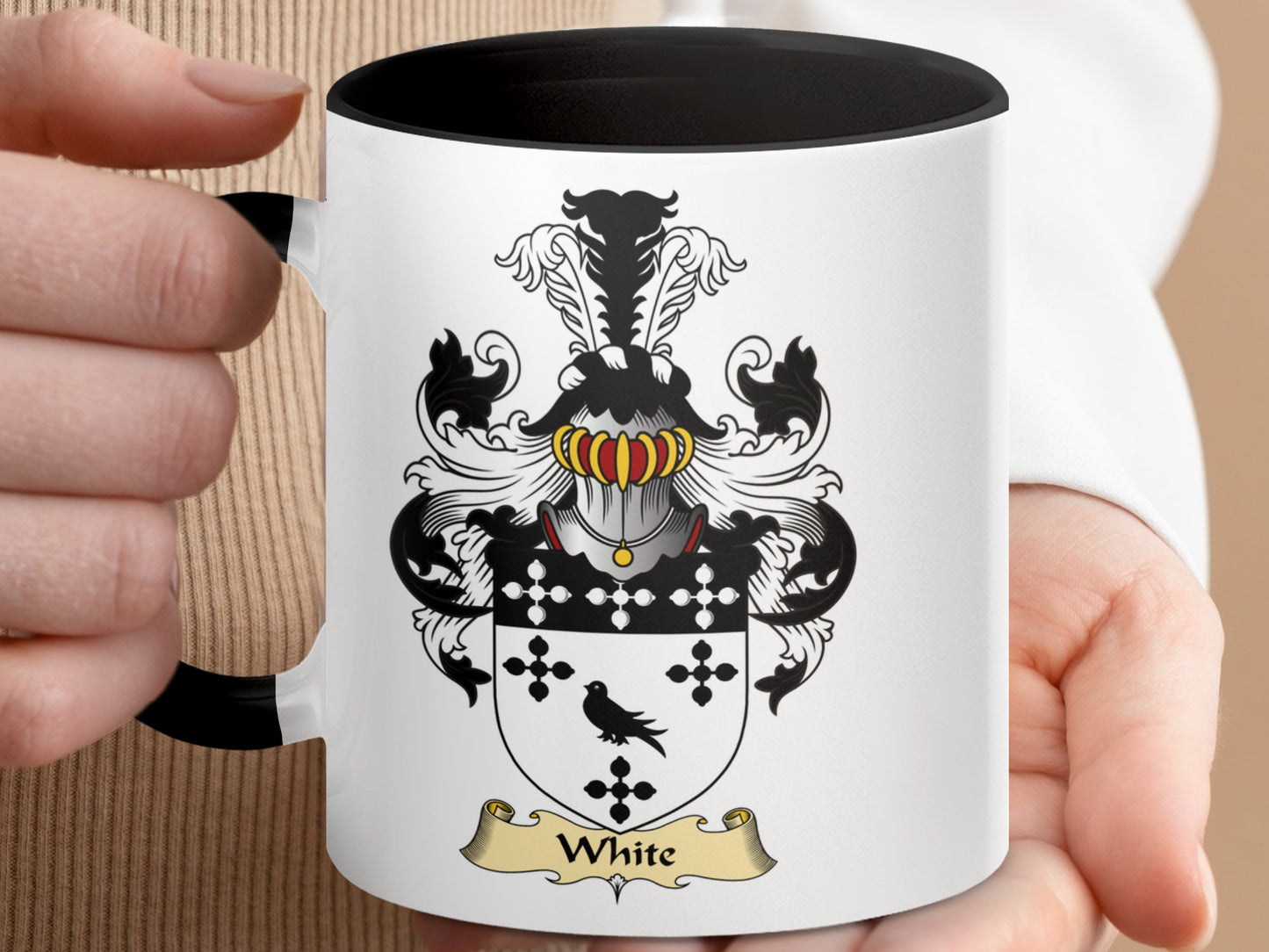 Clan White Scottish Coat of Arms Mug - Living Stone Gifts