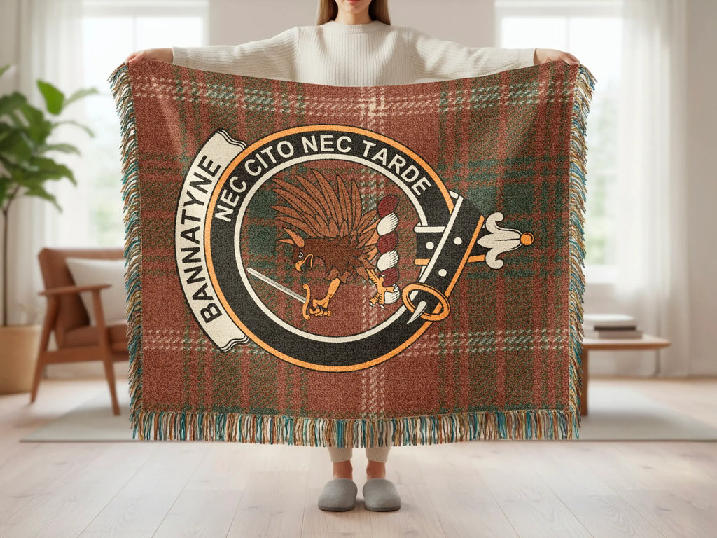 Bannatyne Nec Cito Nec Tarde Plaid Blanket Product
