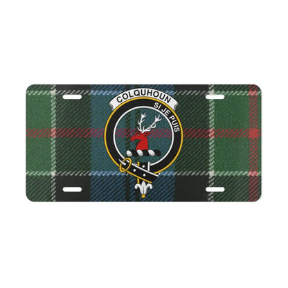 Colquhoun Crest Tartan Decorative License Plate product type