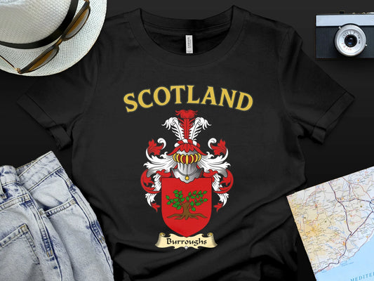 Scotland Burroughs Family Crest T-shirt product type