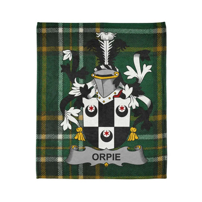 Orpie Green and Black Family Crest Blanket product