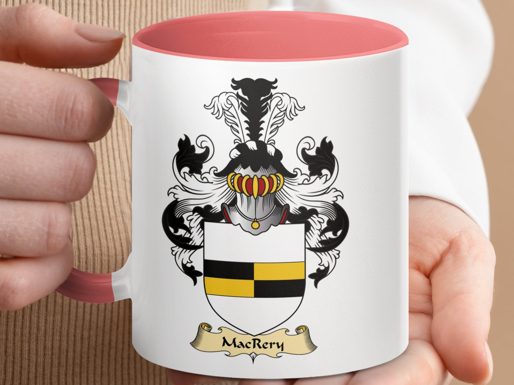 MacRery Family Crest Emblem Classic Mug - Living Stone Gifts