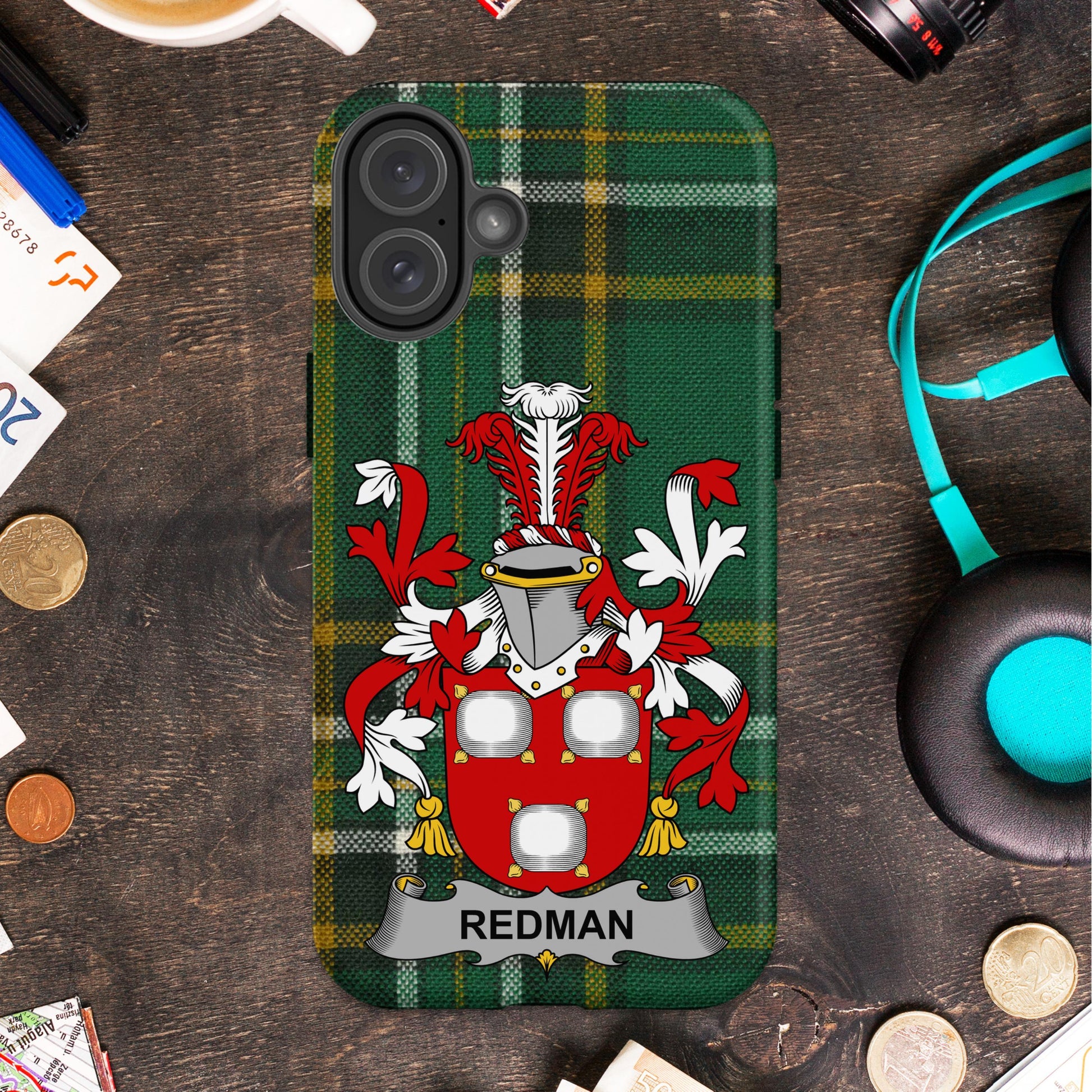 Custom Redman Coat of Arms iPhone Case product