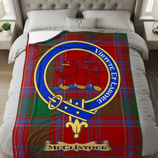 Scottish Clan McClintock Tartan Blanket product type