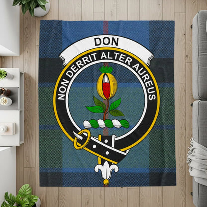 Clan Crest Tartan Blanket Don Family Crest Design product type