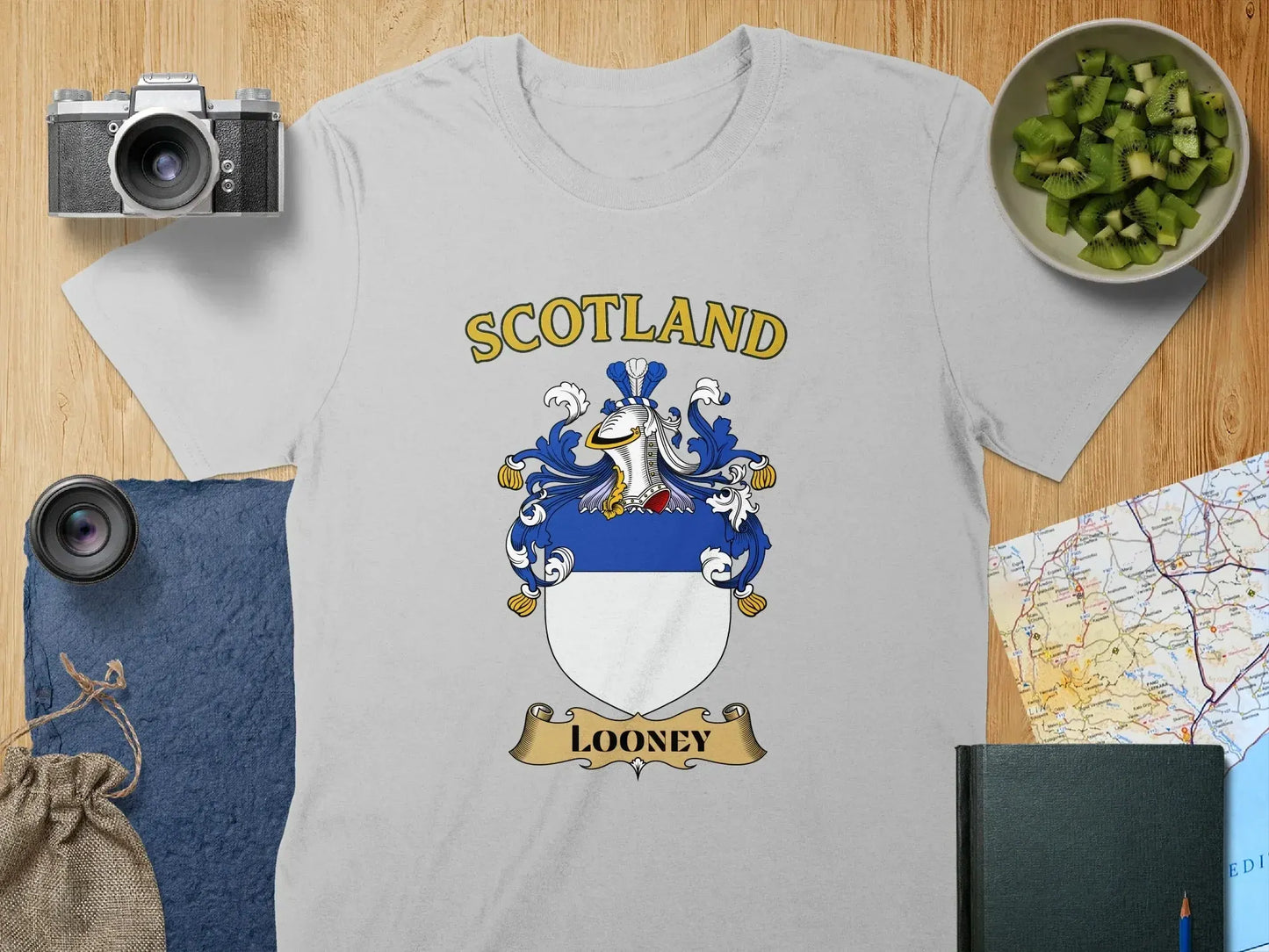 Scotland Looney Family Crest Design T-Shirt product type