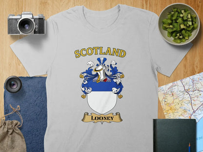 Scotland Looney Family Crest Design T-Shirt product type