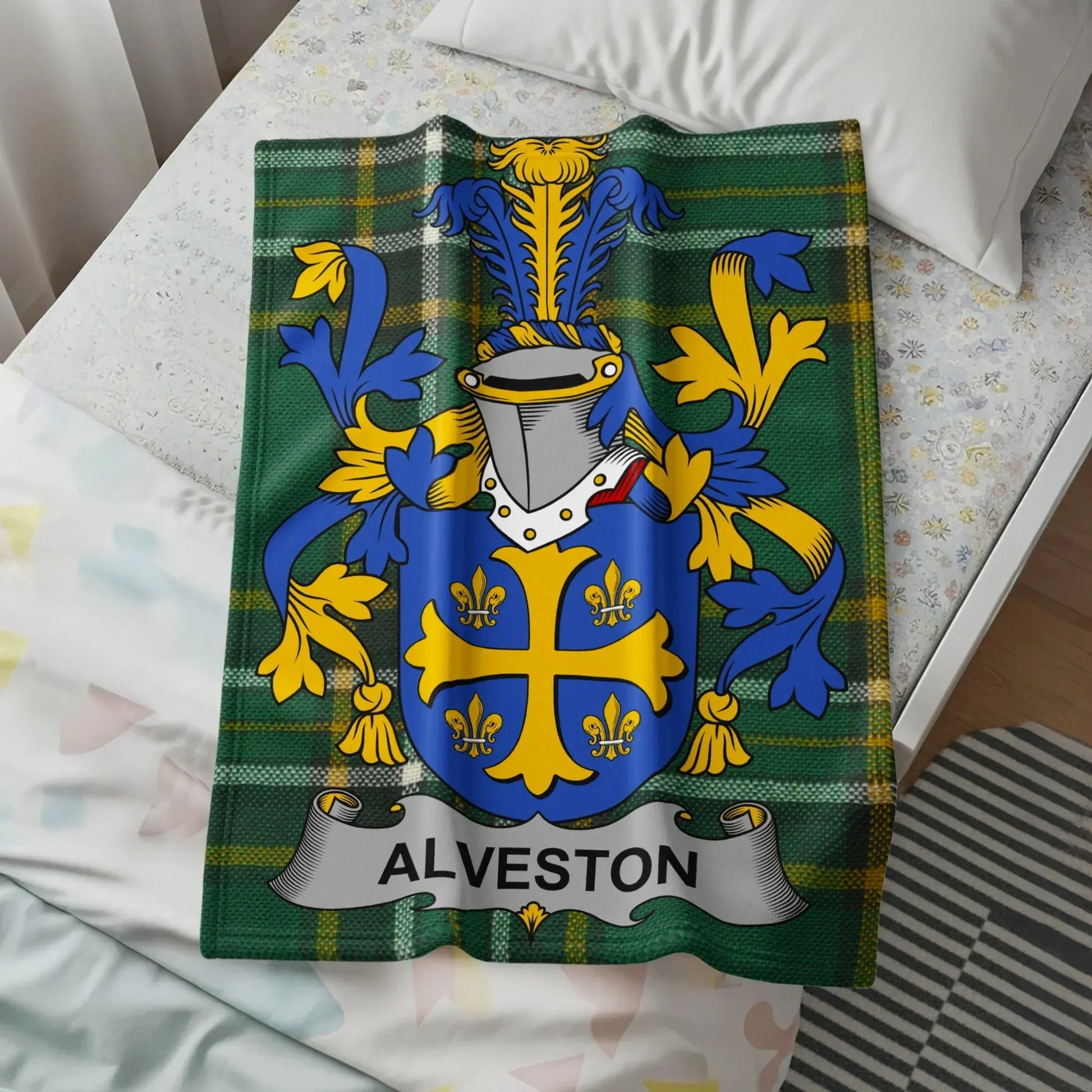 Alveston Heraldic Family Crest Blanket product