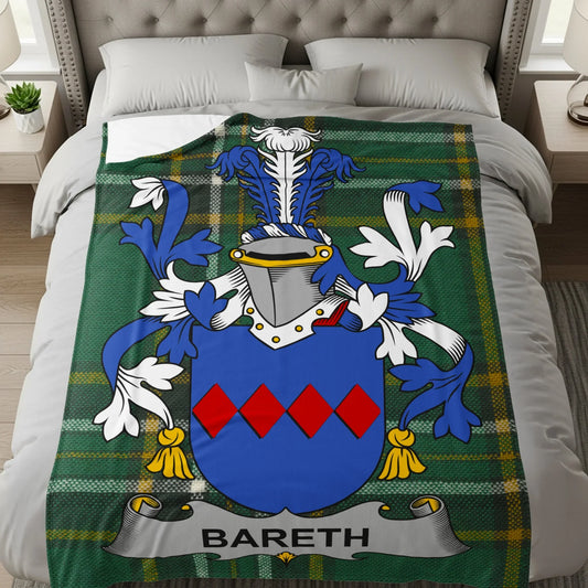 Heraldic Family Crest Blanket Warmth Cozy Bedding product