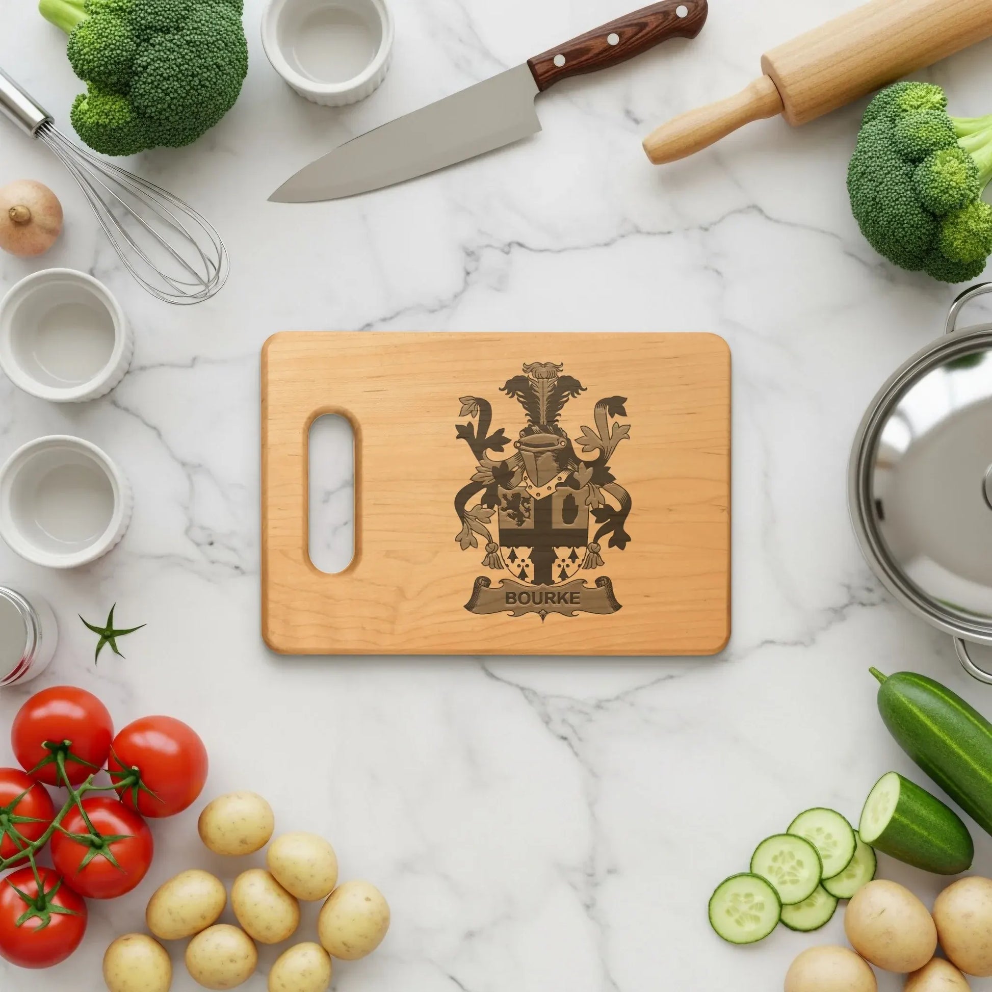 Custom Family Crest Design Cutting Board product type