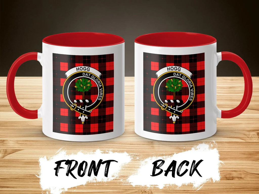Hogg Dat Gloria Vires Plaid Crest Mug Clan Hogg