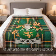 McHugh Irish Woven Blanket | Family Crest Tartan Throw