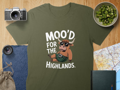 MOO'D For The Highlands Graphic Printed Tshirt product