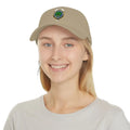 Clan Irvine tartan cap — khaki colourway with printed crest and Sub Sole Sub Umbra Virens motto